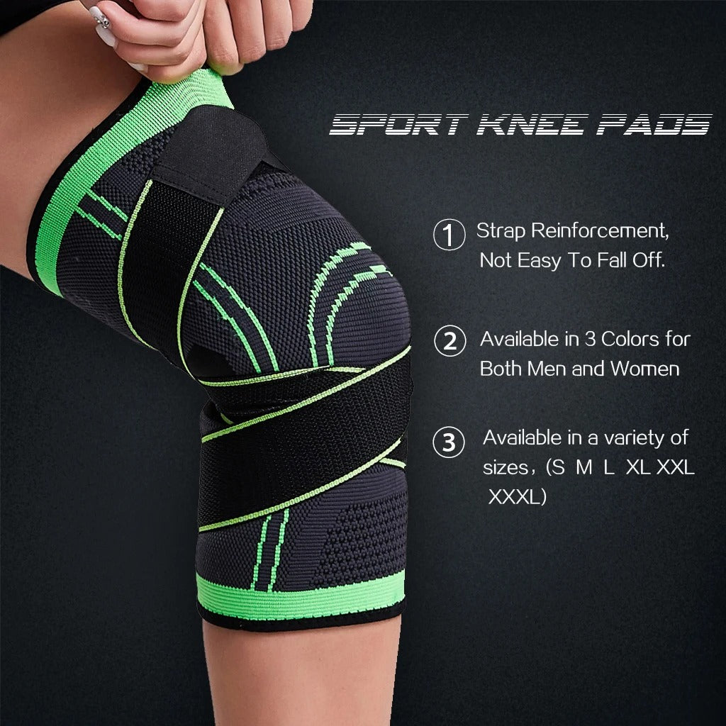 Sports Kneepad Men Pressurised Elastic Knee Pads